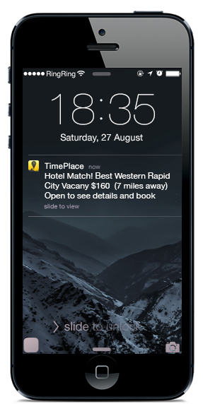Hotel matching concept showing location-aware travel recommendations